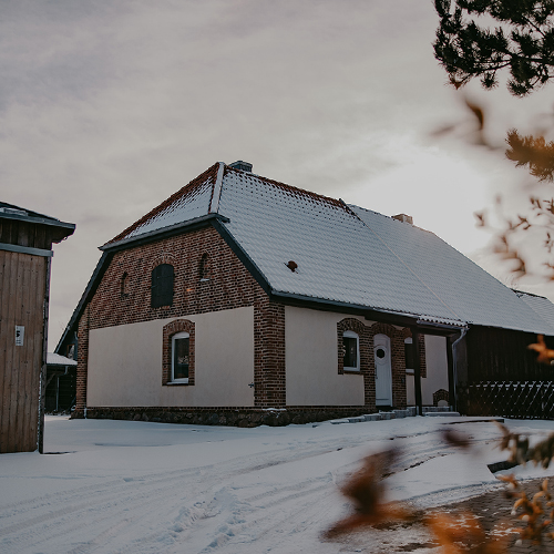 Winterliche Atmosphäre im Garten der Villa Gänseblümchen
